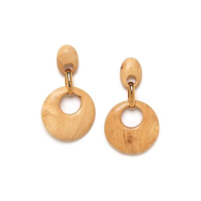 KAFFE natural gypsy push earrings