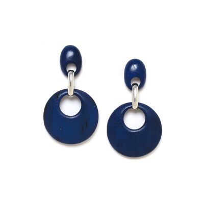 KAFFE blue gypsy push earrings
