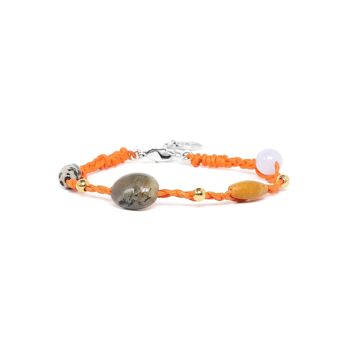 PETIT POUCET  bracelet tressé orange 1
