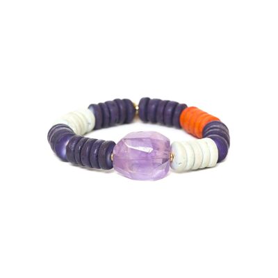 ACAPULCO Amethyst Stretch-Armband 1