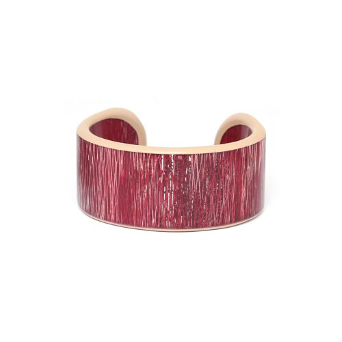 KAPAYA  bracelet rigide fibre de papayer rouge