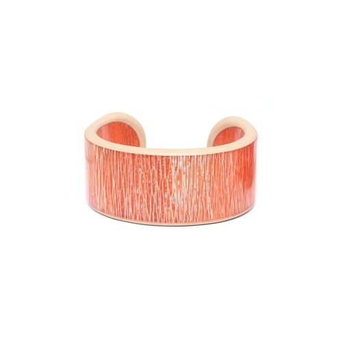 KAPAYA  bracelet rigide fibre de papayer orange