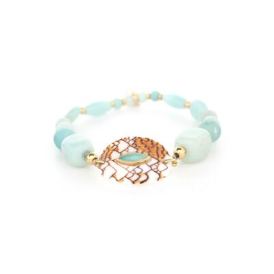 CONIDAE amazonite stretch bracelet