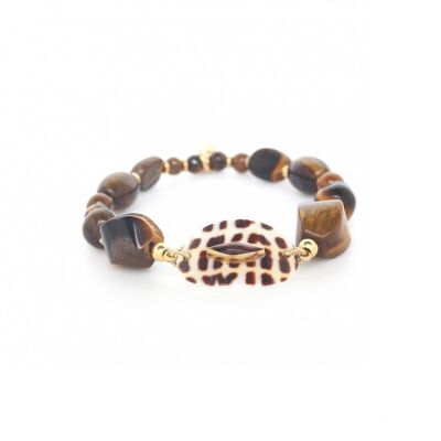 CONIDAE  bracelet extensible oeil de tigre