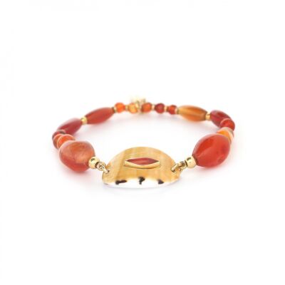 CONIDAE agate stretch bracelet