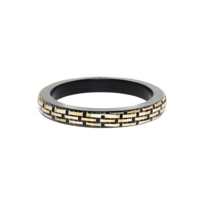 MADAM BOGOLAN  bracelet rigide noir & blanc