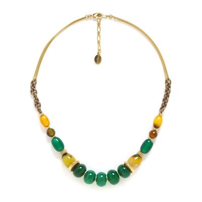 AGATA VERDE short green necklace