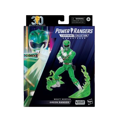 Figura verde de Power Rangers Lightning Collection remasterizada Mighty Morphin Ranger