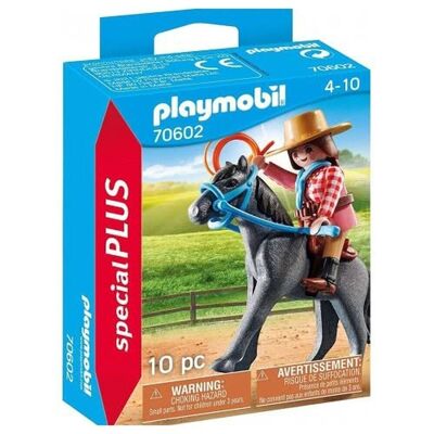 Playmobil cavaliere e cavallo western