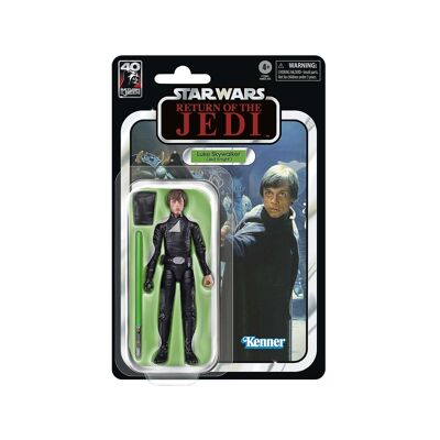 Figura di Luke Skywalker della serie nera di Star Wars