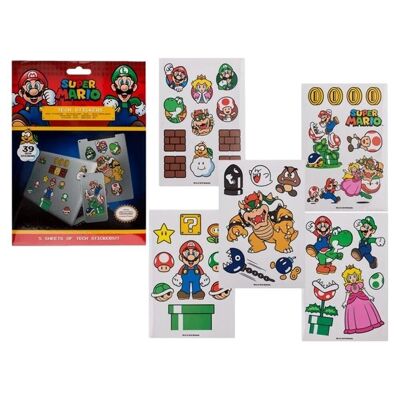 Conjunto de 39 pegatinas de Super Mario