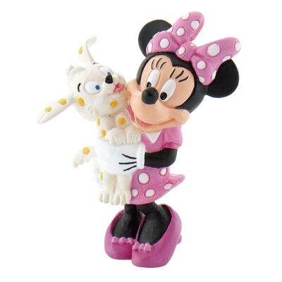 Figurine Walt Disney Mickey - Minnie avec petit chien