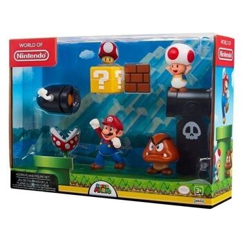 Coffret 5 figurines Mario Nintendo 1