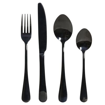 SET POSATE 16 INOX 3,5X1,5X15,5 2MM NERO SM182495