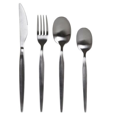CUTLERY SET 24 STAINLESS STEEL 2X0.5X22 SILVER PC207651