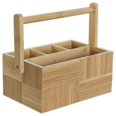 PORTAPOSATE IN BAMBÙ 27X16,5X11,5 MANICO NATURALE PC207685