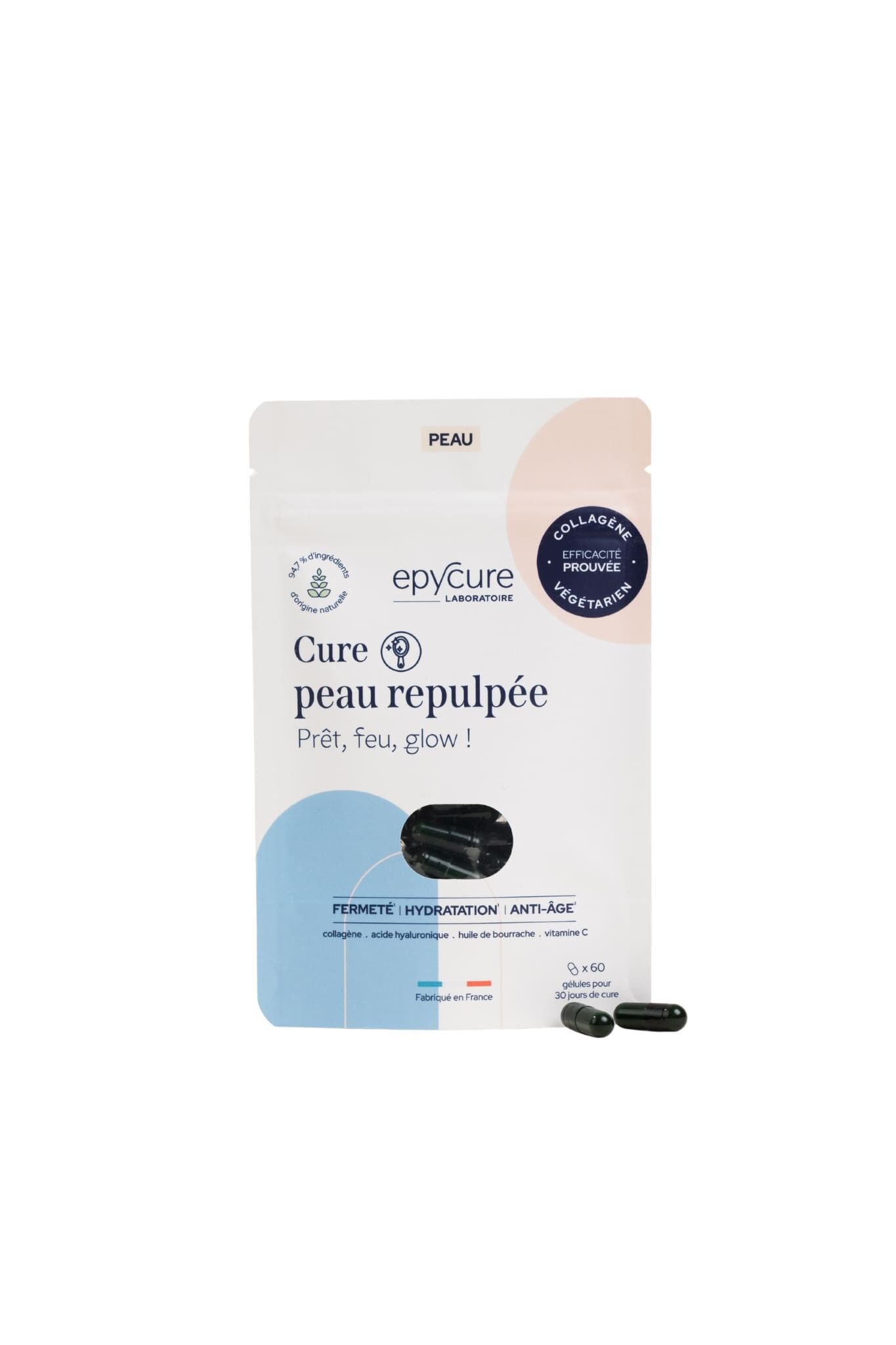 TRATTAMENTO RIMPOLPANTE PER LA PELLE - COLLAGENE VEGETARIANO - 1 MESE - La sinergia anti-età arricchita con collagene per una pelle più soda e carnosa.