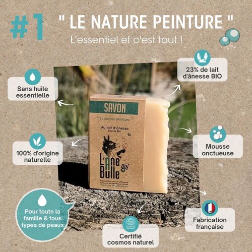 Savon au lait d'ânesse Le Nature peinture