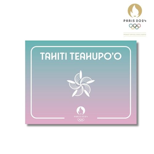 Plaque de rue PARIS 2024 - Tahiti Teahupo'o