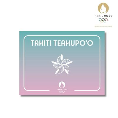 Straßenschild PARIS 2024 - Tahiti Teahupo'o