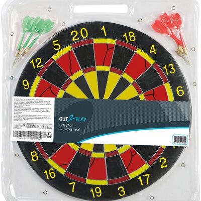 Target 37Cm 6 Darts - OUT2PLAY
