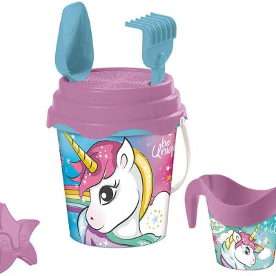 Unicorn Filled Bucket And Watering Can 17Cm
