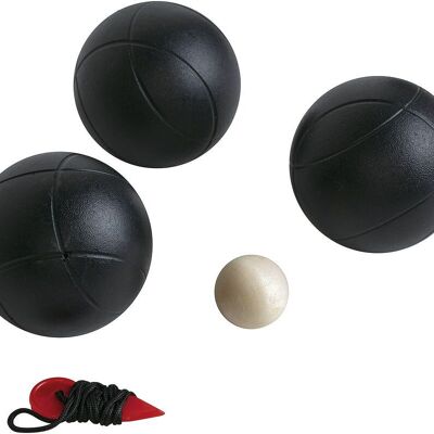 3 Matte Black Ribbed Balls 720G - OUT2PLAY