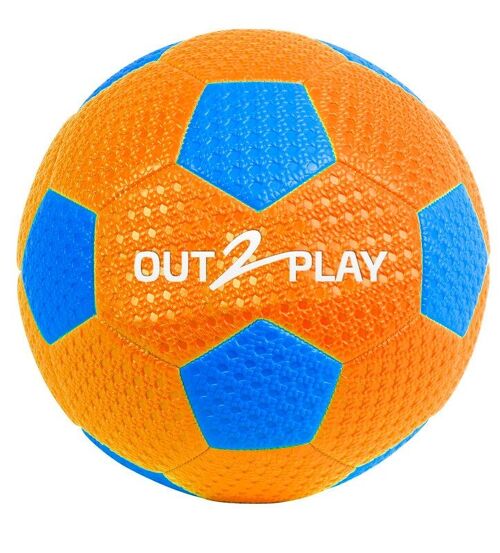 Ballon Football Gomme Orange 280G T5 Gonflé - OUT2PLAY