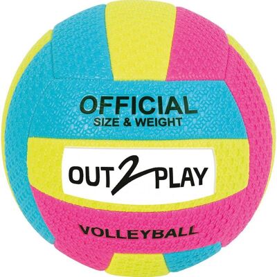 Gummi-Volleyball 260GR aufgeblasen - OUT2PLAY