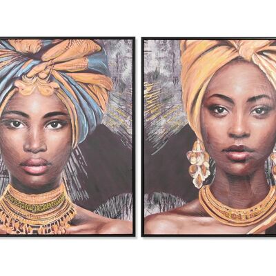 CANVAS PAINTING PS 80X3.5X80 AFRICAN 2 SURT. CU209531
