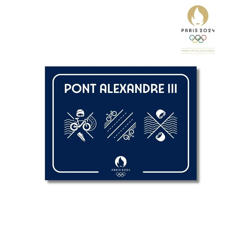 Buy wholesale Street sign PARIS 2024 - Pont Alexandre III