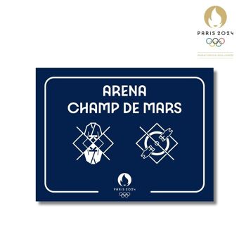 Plaque de rue PARIS 2024 - Champs de Mars Arena 1