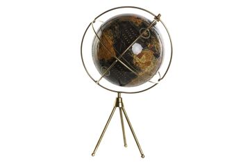 GLOBE DE TERRE ALUMINIUM PVC 25X25X42 NOIR DH208520 1