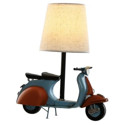 TISCHLAMPE AUS LEINENMETALL 31X15X34 VESPA LA212361