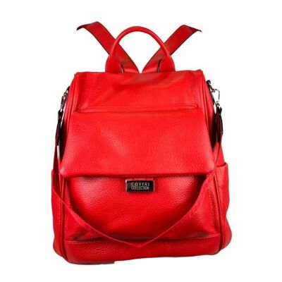 Anti-Theft Synthetic Backpack with Front Pocket for Women