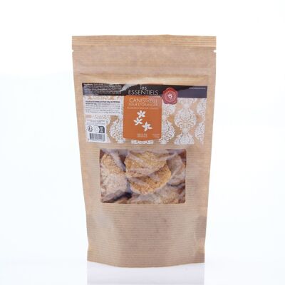 Canistrelli orange blossom candied orange peel 100g bag