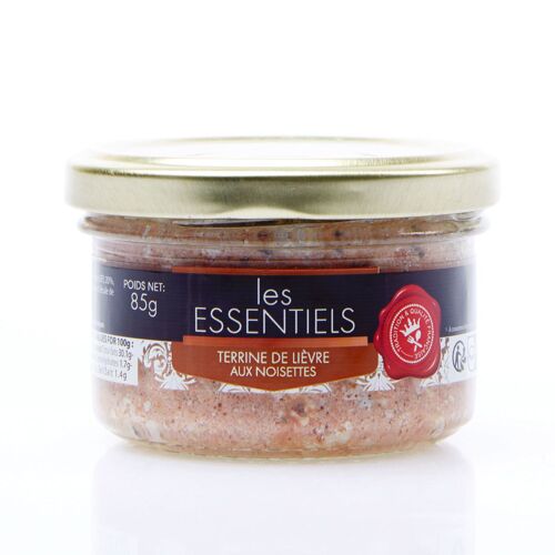 Terrine de lièvre aux noisettes 85g