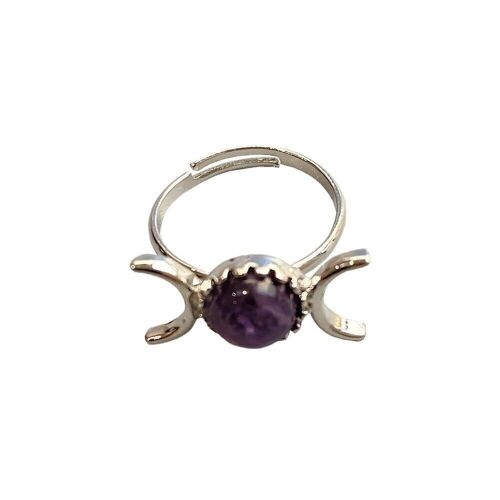 Adjustable Ring, 0.5cm Gemstone