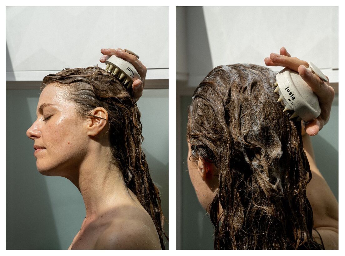 Spazzola stimolante per il cuoio capelluto