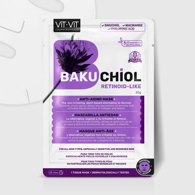 Maschera viso in tessuto antietà Bakuchiol