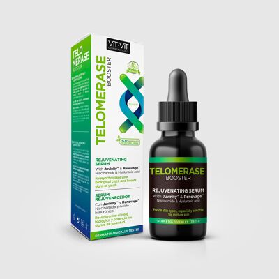 Serum Rejuvenecedor Telomerasa Booster 30 ml con Ácido Hialurónico y Niacinamida