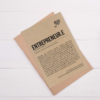 Carte postale définition "entrepreneur.e" 2