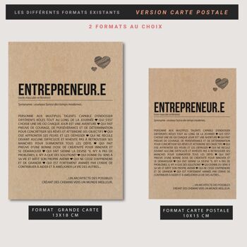 Carte postale définition "entrepreneur.e" 3