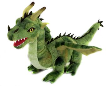 Dragon vert - 40 cm (longueur) - Mots clés : conte de fées, monde des contes de fées, fable, légende, fantaisie, peluche, peluche, peluche, peluche 2