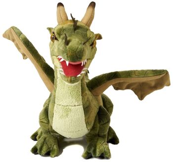 Dragon vert - 40 cm (longueur) - Mots clés : conte de fées, monde des contes de fées, fable, légende, fantaisie, peluche, peluche, peluche, peluche 5