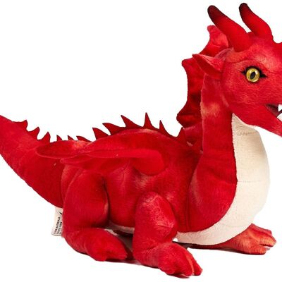 Drache rot - 40 cm (Länge)  - Keywords: Märchen, Märchenwelt, Fabel, Sage, Fantasy, Plüsch, Plüschtier, Stofftier, Kuscheltier