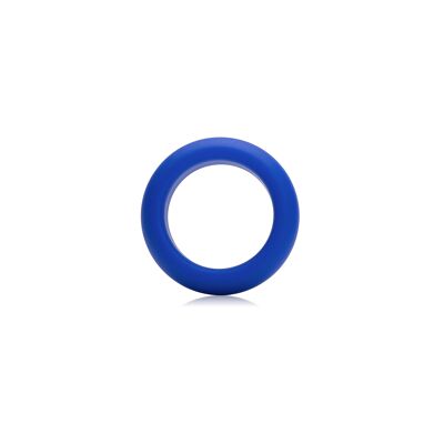 Anello fallico in silicone ad elasticità minima - Blu