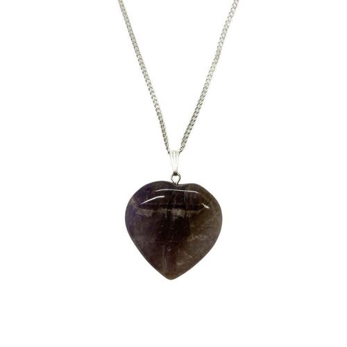 Crystal Heart Pendant, 3cm