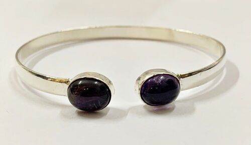 Silver Plated Adjustable Oval Cuff Bangle