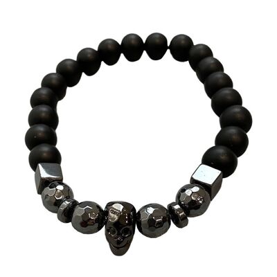 Skull Bracelet, Hematite